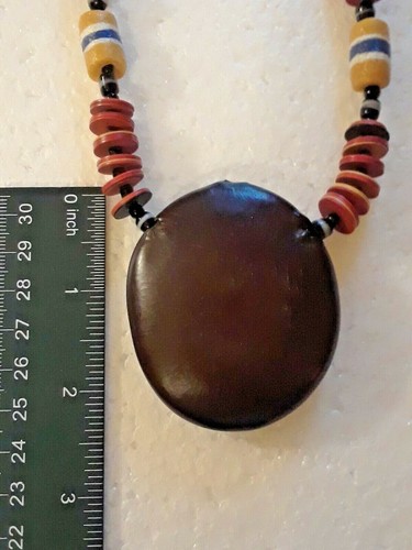 African Seed Pod Necklace Tribal Exotic Ethnic