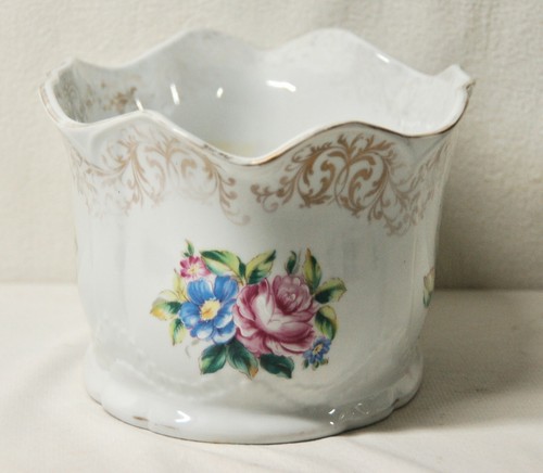 Ethan Allen Decorative Porcelain Crown Centerpiece Bowl Flower Design 11.5" - Picture 8 of 12