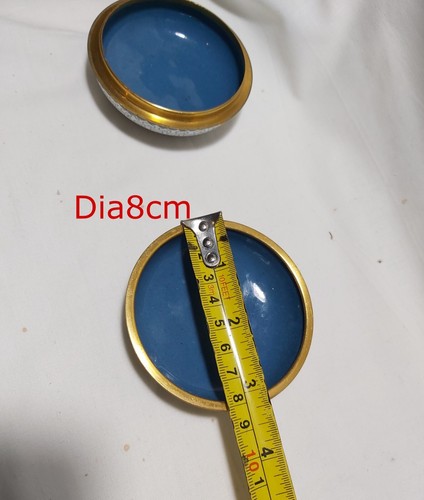 CHINESE CLOISONNE ENAMEL FLORAL TRINKET JAR BOX Dia8cm - Picture 8 of 8