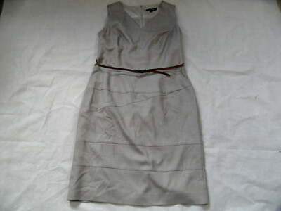 COMMA chic shift dress with bolero jacket beige size 42 top 920