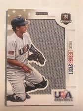 2014 Panini USA Baseball Jumbo Rookie Patch /49 Lucas Herbert 39