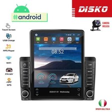 AUTORADIO ANDROID STEREO AUTO 9.5" POLLICI VERTICALE 2 DIN WIFI NAVI CAR TABLET