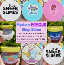 NEW Mystery Famous Slime Shop Slime Peachybbies, Parakeet, Momo, Kawaii 1 SLIME!