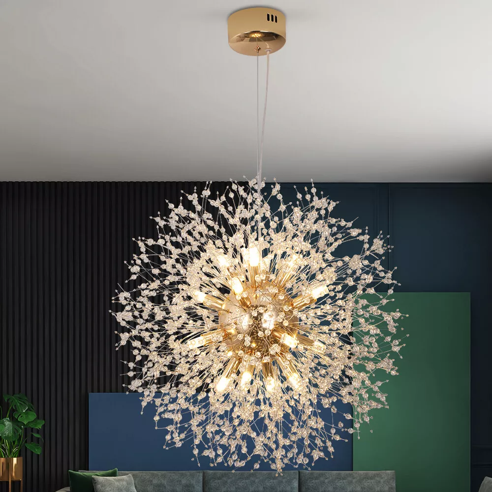 Gold dandelion chandelier deals