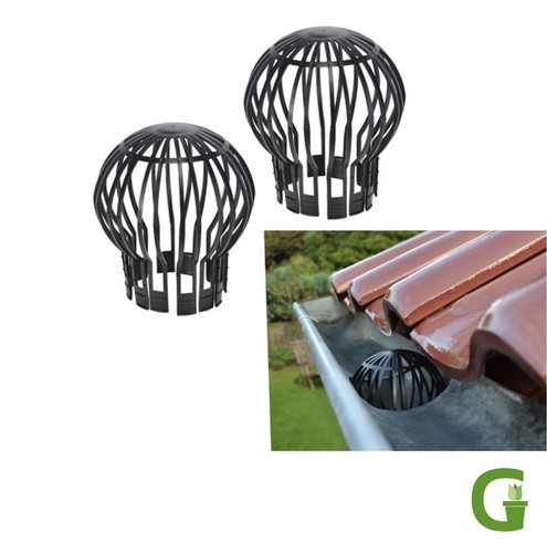 Pathneer Fallrohrfilter – 2 Stück, Weiß, Verhindert Verstopfungen & Passt Auf 5,1x7,6 Cm Bis 7,6x10,2 Cm Rohre