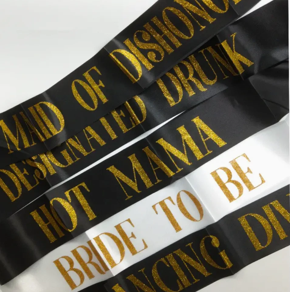 Juego de faja de despedida de soltera - 7 piezas - Faja de novia a ser Foto 3 de 4