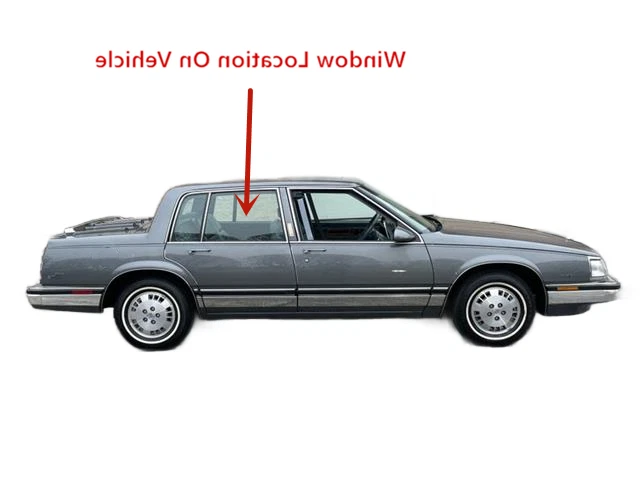 Fit Electra LeSabre Bonneville Sedan Passenger Right Side Rear Door Window Glass Foto 4 de 4