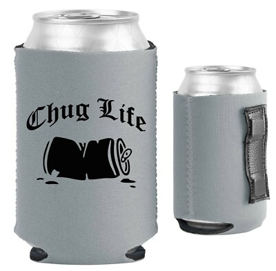 Chug Life Magnetic Can Coolie; Neoprene, Collapsible
