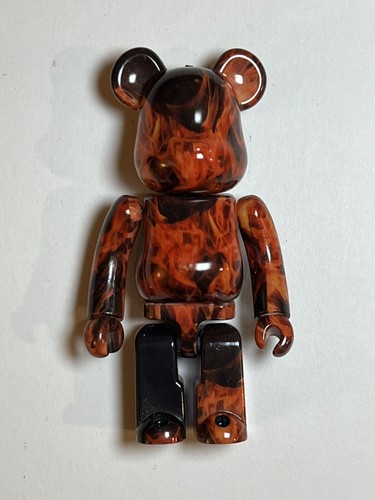 Medicom Be@rbrick 100% Series 44 Pattern Flame Fire S44 Art Toy Bearbrick - Picture 2 of 2