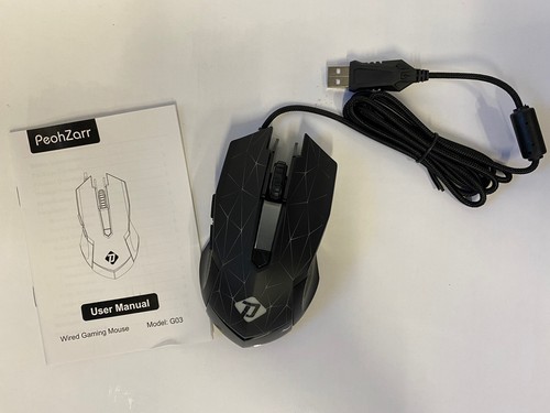 PeohZarr G03 Wired RGB Gaming Mouse New Free Shipping - Picture 2 of 2