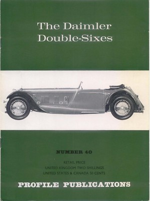 Daimler Double-Sixes Profile Publication Number 40 12 page colour booklet