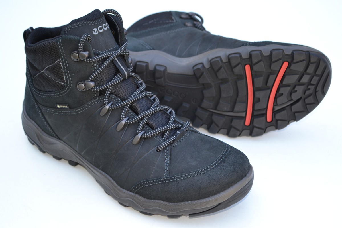 ECCO BNIB Mens Waterproof Hiking Boot ULTERRA MID GTX Black UK