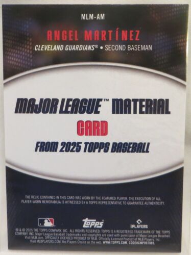 Angel Martinez 2025 Topps Major League Material MLM-AM - Picture 2 of 2