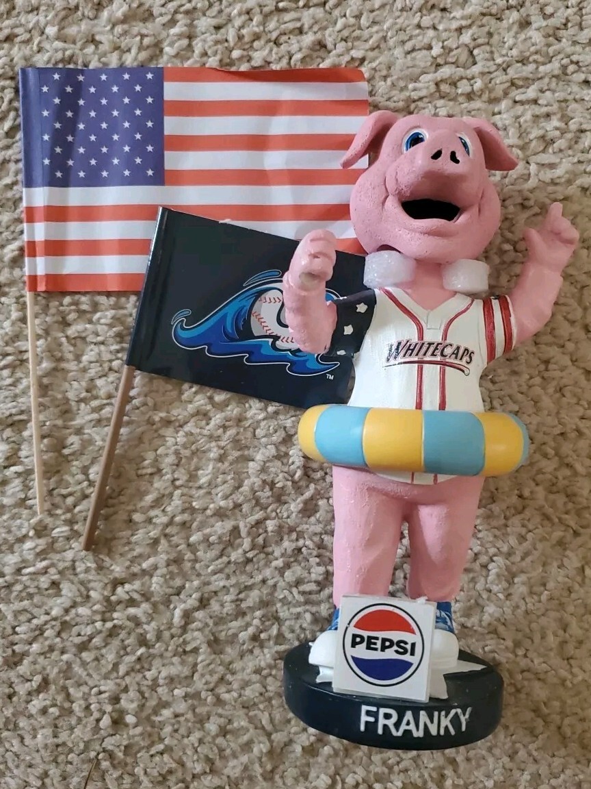 Franky The Swimming Pig 8oz West Michigan Whitecaps Mascot