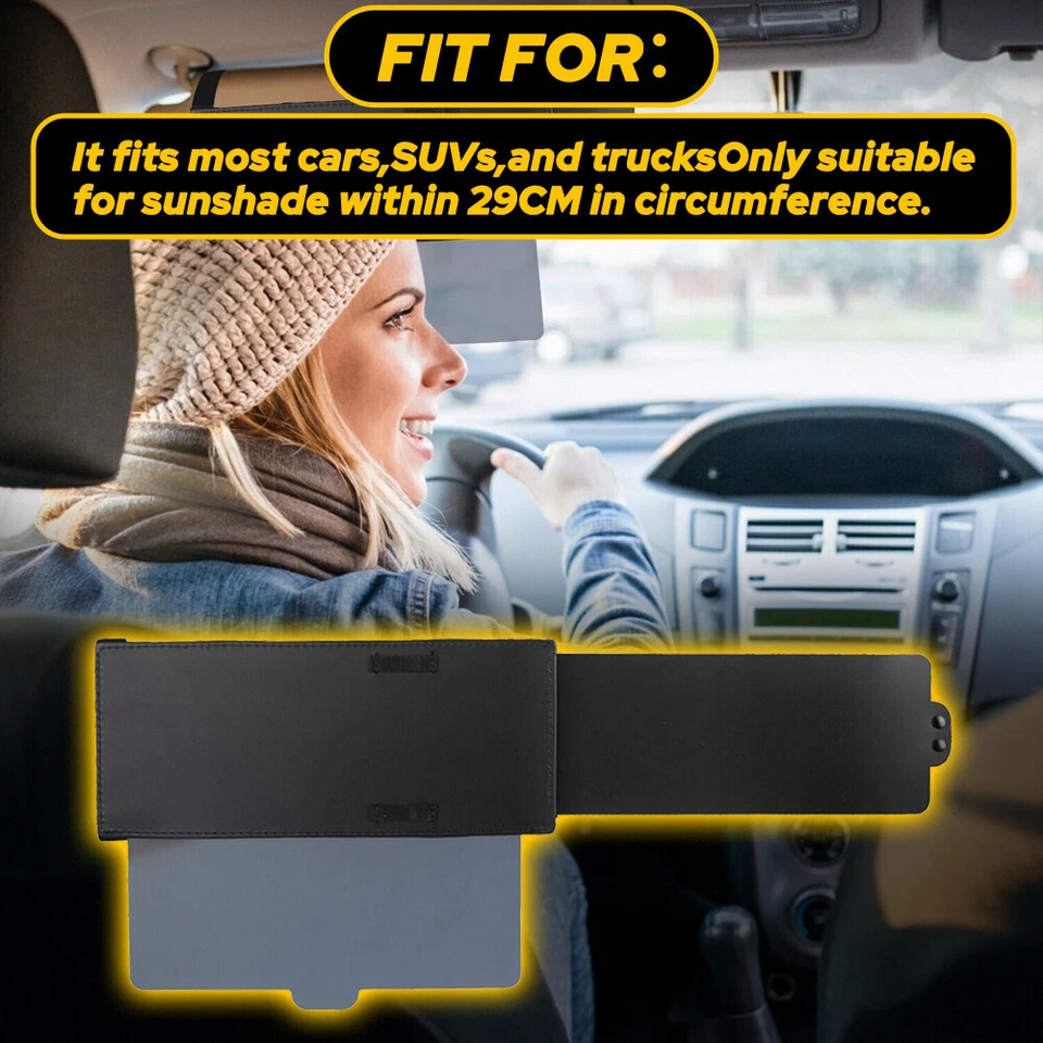 Car Anti-Glare Visor Sun Polarized Extender Lens Windshield Front Sunshade NEW - Imagem 2 de 4