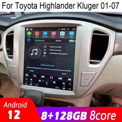 12.1'' Touchscreen Android Gps Navigation For Toyota Highlander Kluger 8+128g