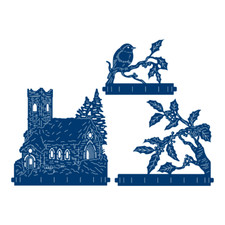 Tattered Lace FLECTERE CHURCH SCENE Die Set - TLD0570 - From the Christmas Range