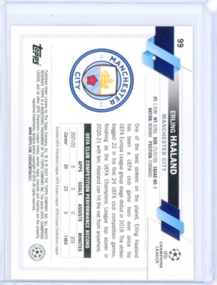 2022-23 Topps Club UEFA Club Competitions ERLING HAALAND Starball