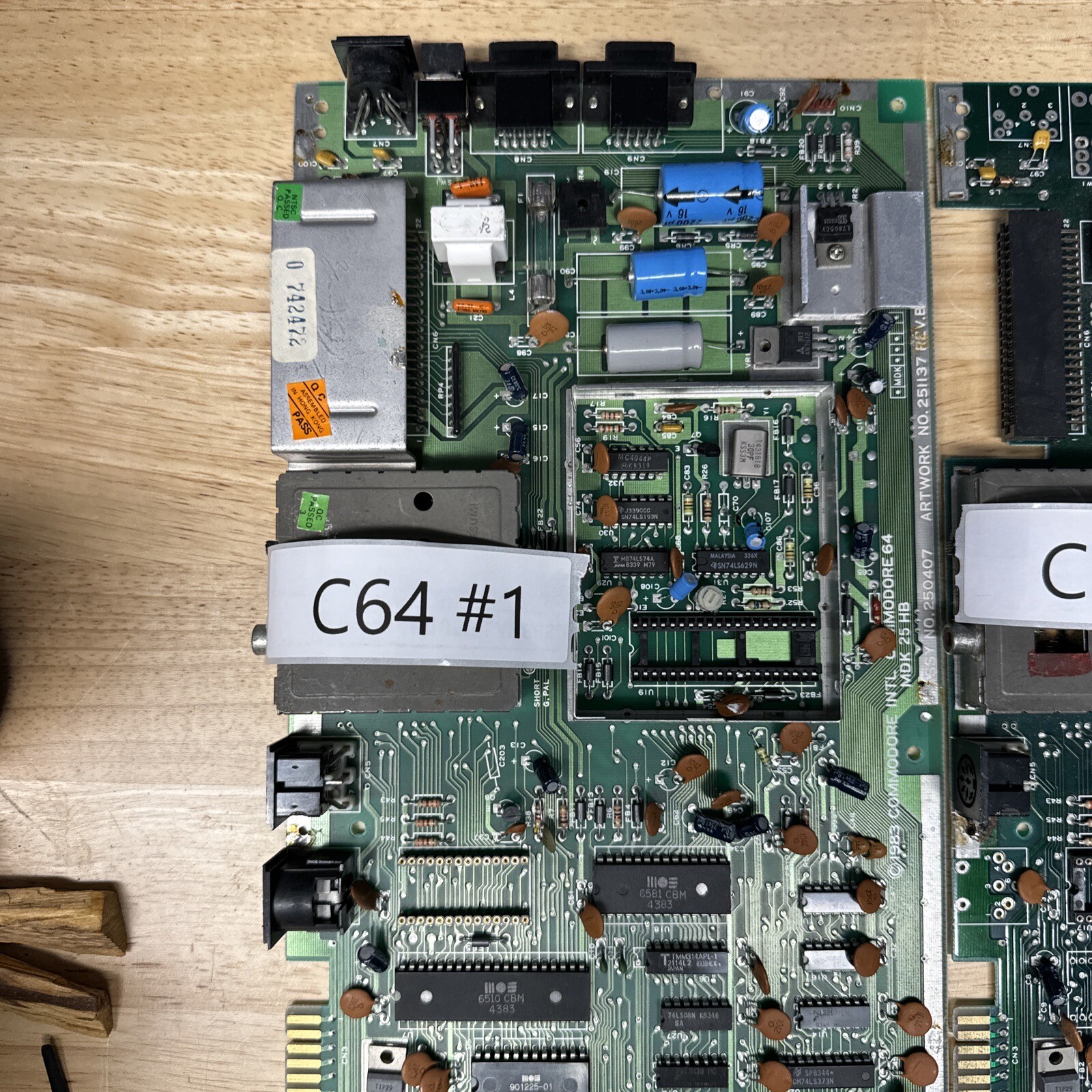 Lot of 6 Commodore 64 motherboards for parts or repair Missing Parts eBay