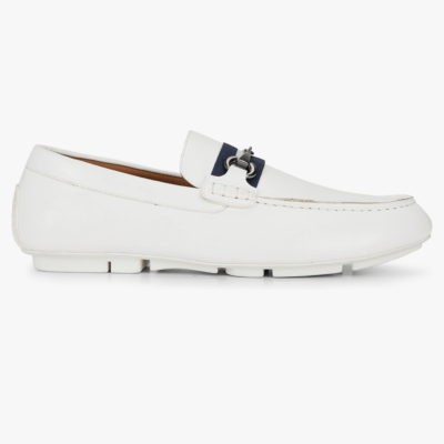 NWT Van Heusen Flex Rufus 12 Men White Leather Memory Foam Dress Loafers Shoes NWT Van Heusen Flex Rufus 12 Men White Leather Memory Foam  main image 2