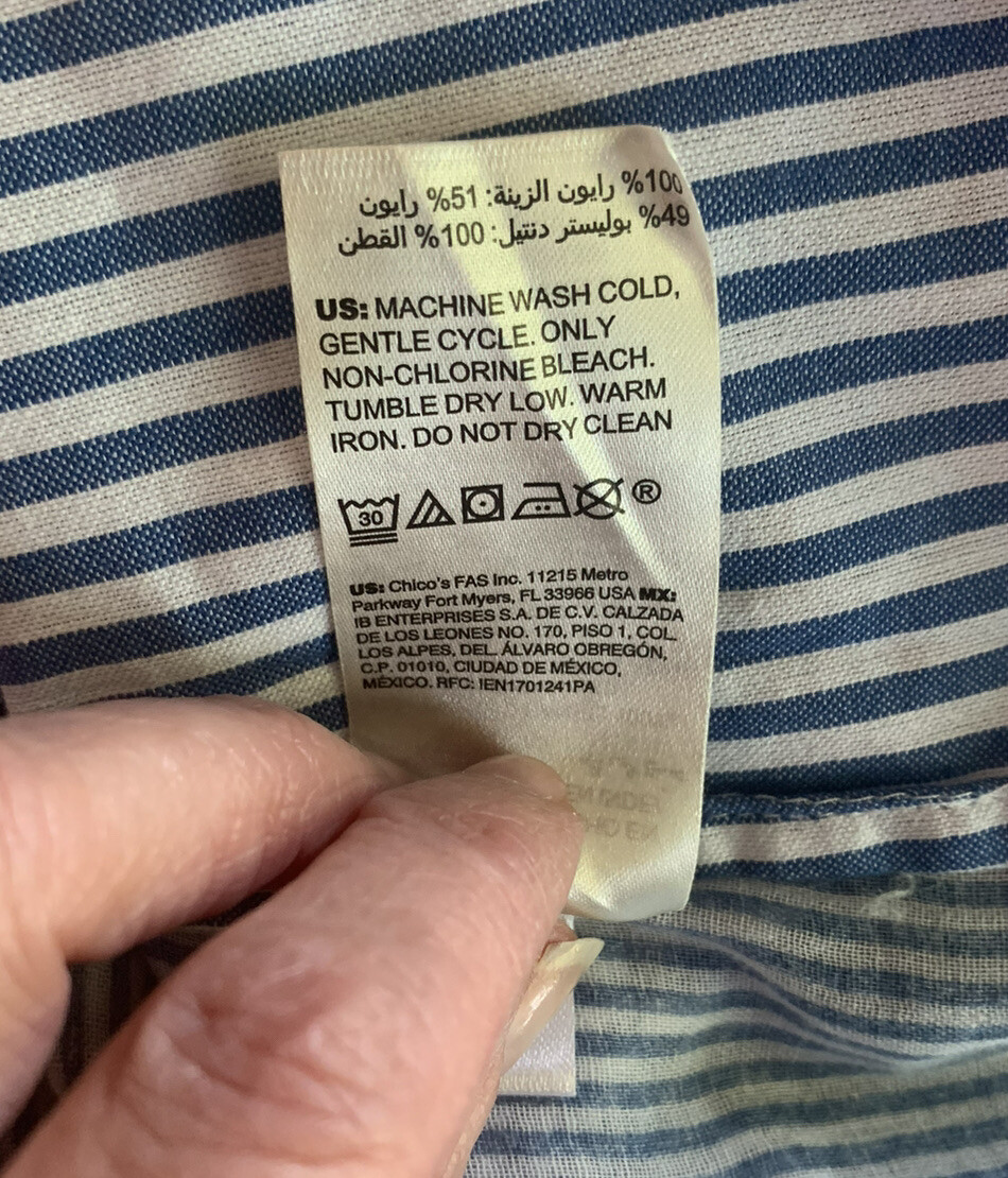 Chico’s Patchwork Embroidered Long Sleeve Blouse … - image 11