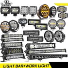 12V 24V LED Work Light Bar Flood Spot Lights Driving Offroad Car Truck ATV SUV