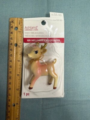 Ashland Tiny Treasures Christmas Mini Decor Miniature Deer/Fawn