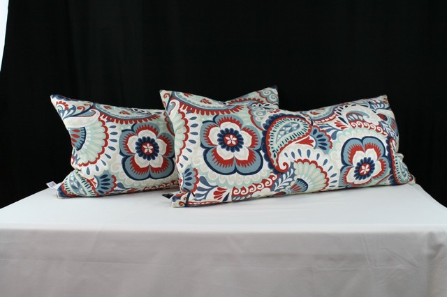 Newport Layton Set Of 2 Down Feather Accent Zippered Throw Pillows
