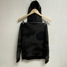 DSG Boys' Fleece Hoodie DOT Camo Pure Black DAB22400PRT BRAND NEW