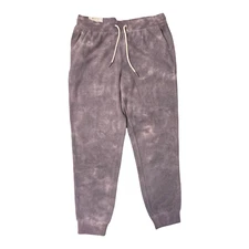NWT Members Mark Purple Tie Dye Reverse Fleece Joggers Size Medium M