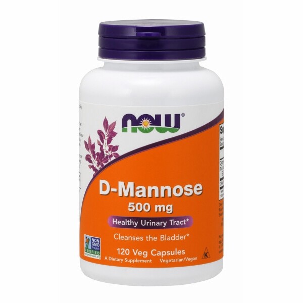 D-Mannosa 500 Mg 120 Cápsulas Veganas De Now Foods