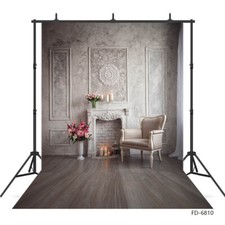 Fireplace Sofa Interior Photo Backdrops Portrait Family Photography Backgrounds