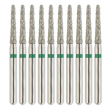 Dental Diamond Burs Round End Taper FG 856/014C Coarse Grit Green High Speed