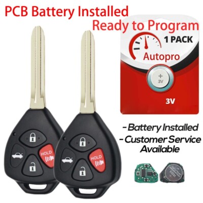 2 For 2010 2011  Toyota Camry Keyless Car Remote For G Chip Key Fob - Foto 3