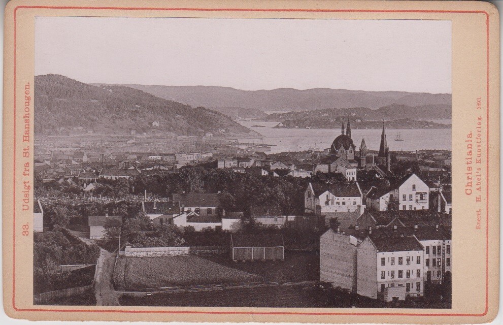 NORWAY Oslo 1893 Christiania St. Hanshaugen St. John's Hill. By  Kunstforlag #33