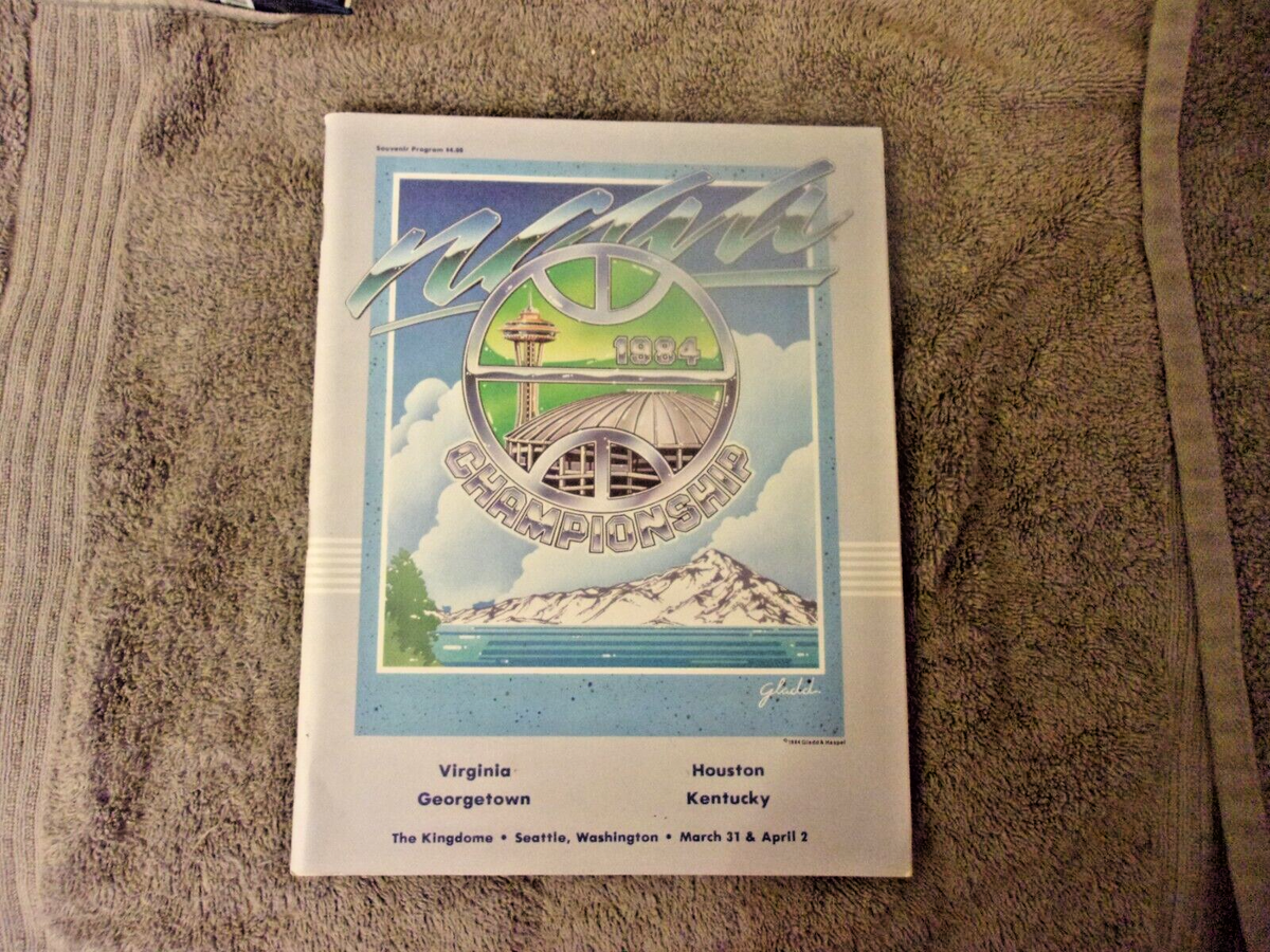 1984 NCAA CHAMPIONSHIP PROGRAM GEORGETOWN HOUSTON VIRGINIA