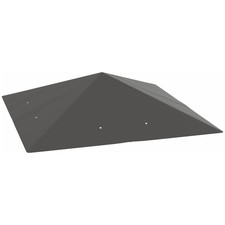 Gazebo Replacement Canopy Cover 3x3m Waterproof Roof w/ Drain Holes UK