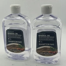(2) Hampton Bay Food Grade Mineral Oil For Unfinished Wood Surfaces 16 oz. 06/26