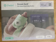 Owlet Dream Sock FDA-Cleared Smart Baby Monitor Mint Color ...NEW Sealed