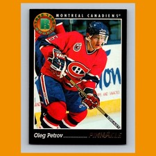 Oleg Petrov #212 1993-94 Pinnacle Montreal Canadiens Hockey Card NHL