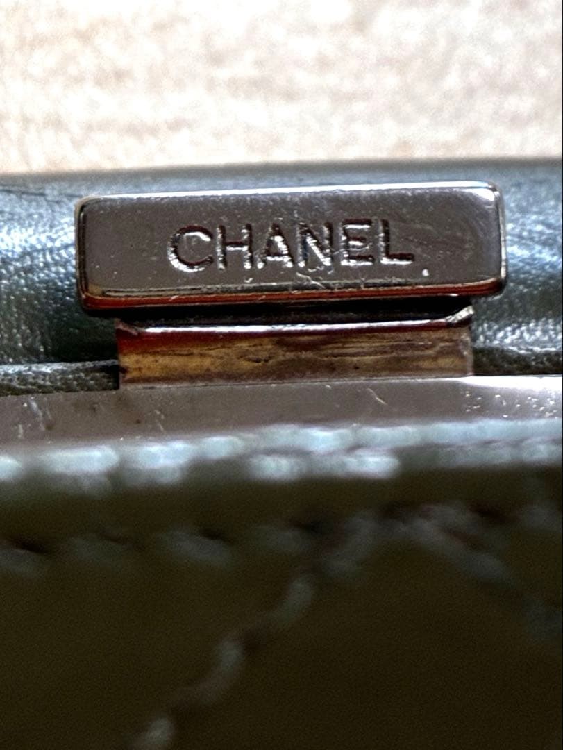 CHANEL Cambon Python Wallet Olive Green Rare Colo… - image 3