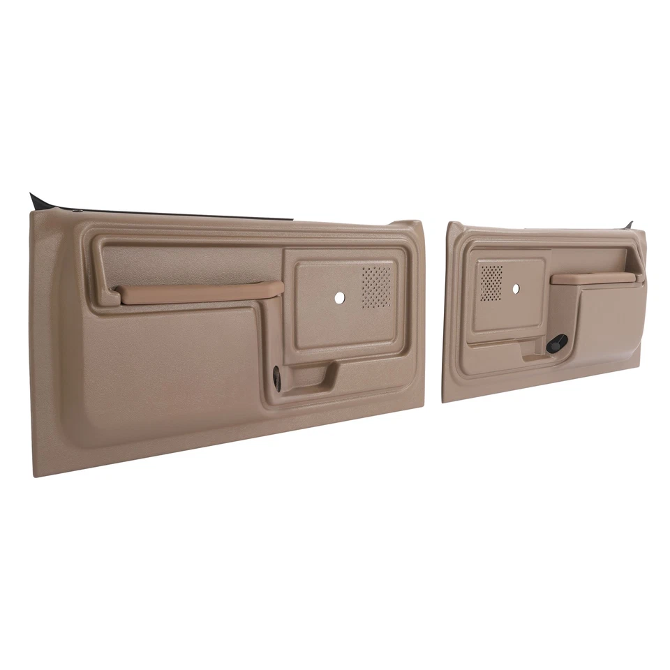 Pair Brown Door Panels Replacement For 1980-1986 Ford F150 F250 F350 Bronco New Foto 2 de 4