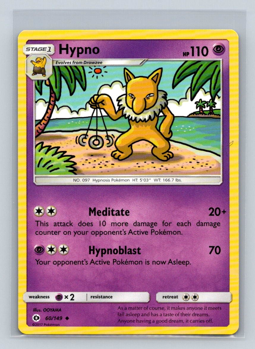 Hypno #60/149 SM Base Set Uncommon - Pokemon Card D17