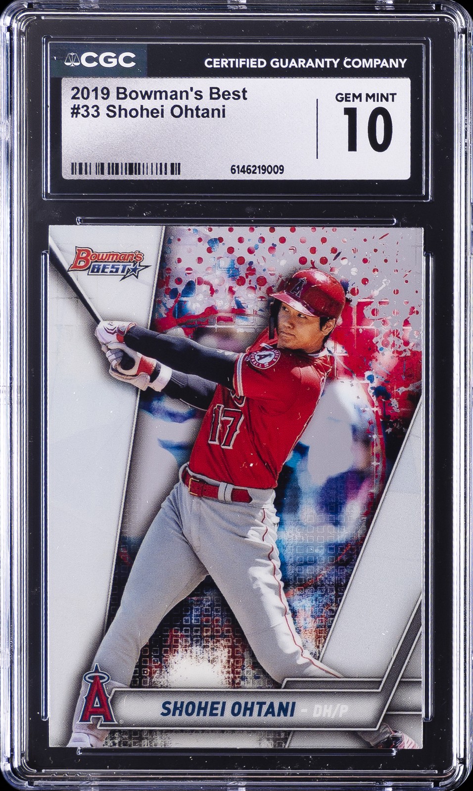 2019 BOWMAN'S BEST #33 SHOHEI OHTANI CGC 10 GEM MINT