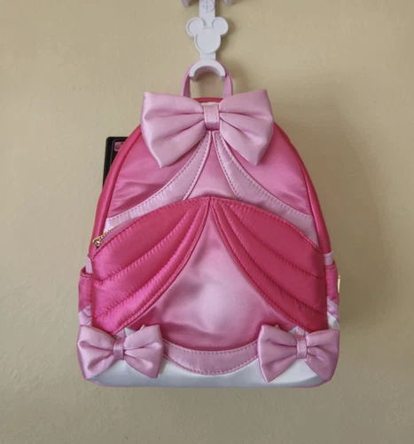 Loungefly Disney Cinderella 75th Anniversary Pink Bow Mini Backpack NWT