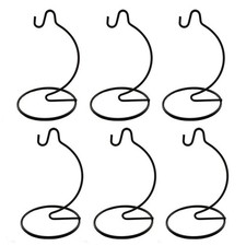 6 Pack 6 inch Small Ornament Display Stand, Iron Hanging Stand Rack Holder