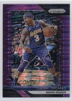 2018-19 Panini Prizm Purple Pulsar Prizm 11/35 Isaiah Thomas #52 08r6
