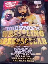 Houston’s Wrestling Spectacular DVD Signed By Jim Cornette