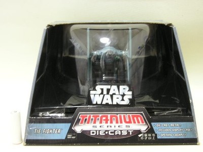 Tomy Star Wars Titanium Diecast Ultra Vehicle TIE Fighter Unopened Toy