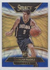 2014-15 Panini Select Courtside Blue & Silver Prizm Damjan Rudez #300 1u6